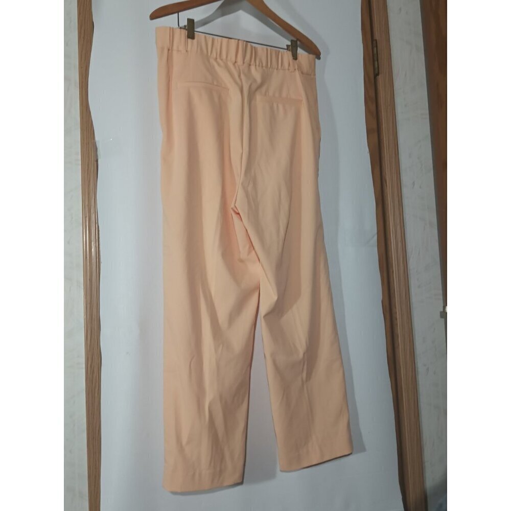 H & M Peach Blush Color Size 12 Stretch Dress Slacks 32 x 27 - Picture 3 of 9
